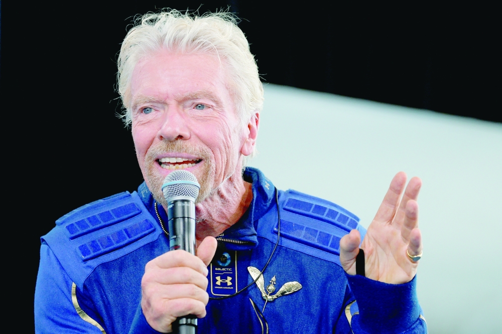 Billionaire entrepreneur Richard Branson