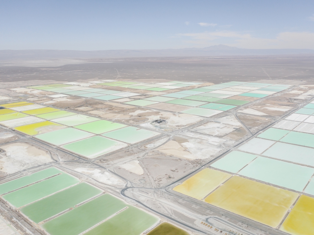 A SQM lithium plant in Salar de Atacama, Chile. Ford, General Motors and others are striking deals with mining companies to avoid raw material shortages that could thwart their electric vehicle ambitions. — The New York Times