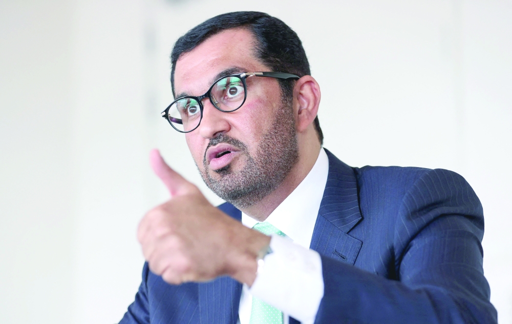 Sultan al Jaber, President of COP28 climate, during the 7th Ministerial on Climate Action (MoCA) in Brussels. -  AFP