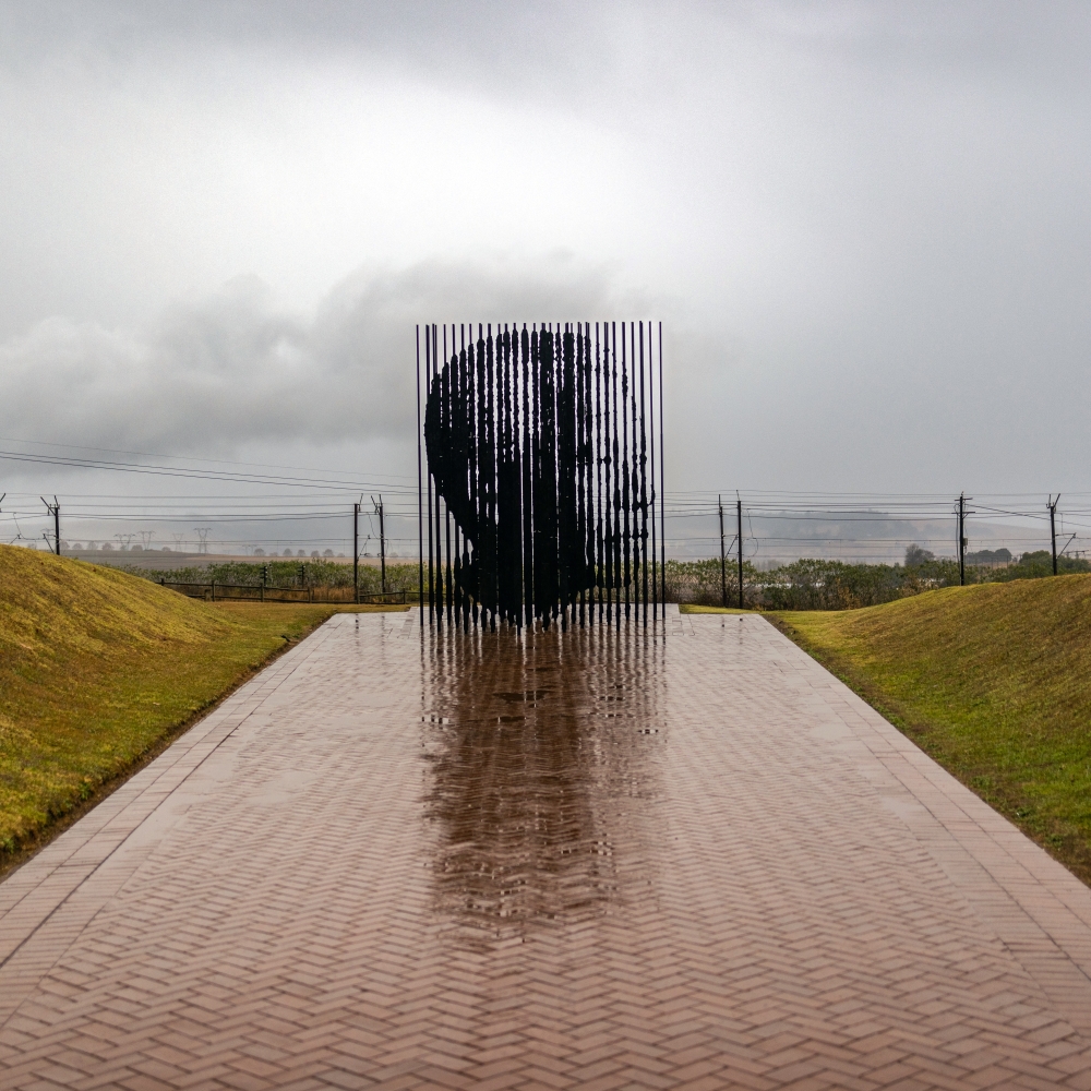 A Mandela sculpture in Howick, KwaZulu-Natal, at the site where Mandela was captured by the apartheid government in 1962. (Gulshan Khan/The New York Times)