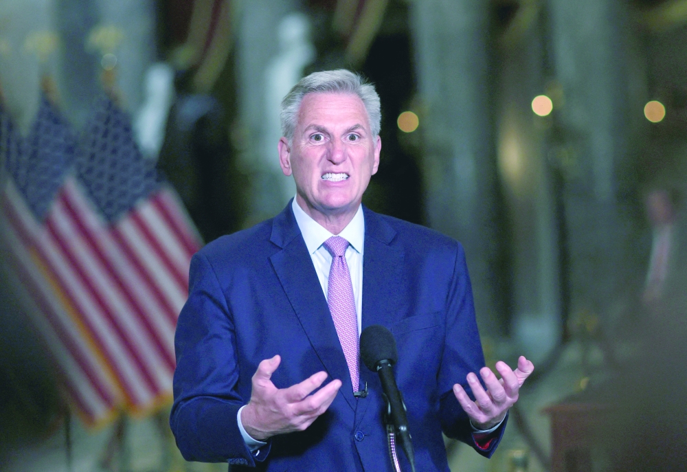 US House Speaker Kevin McCarthy