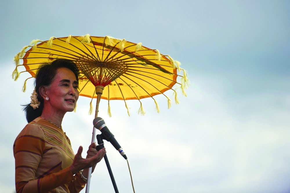National League for Democracy chairperson, Aung San Suu Kyi