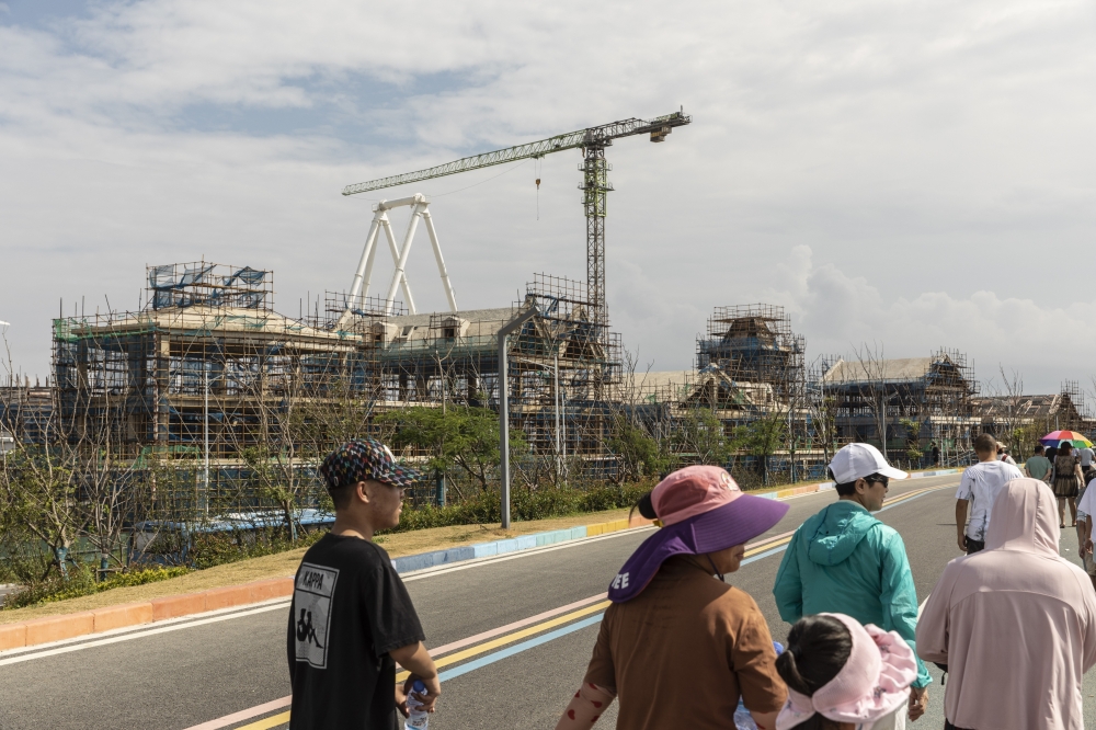 Discontinued construction at an amusement park in Nantong, China. — The New York Times
