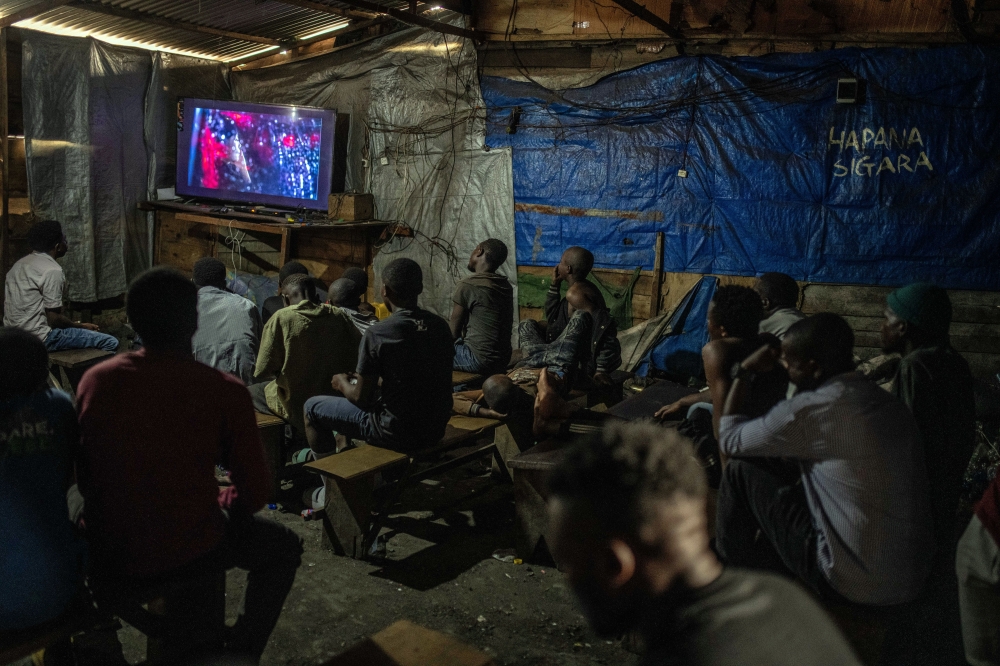 A cinema hall in Goma that has operated longer hours since it began buying power from Nuru.  (Moses Sawasawa/The New York Times)