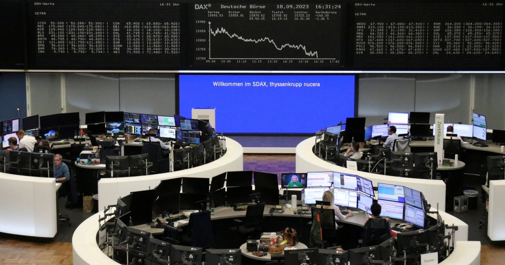 The German share price index DAX graph is pictured at the stock exchange in Frankfurt. - Reuters
