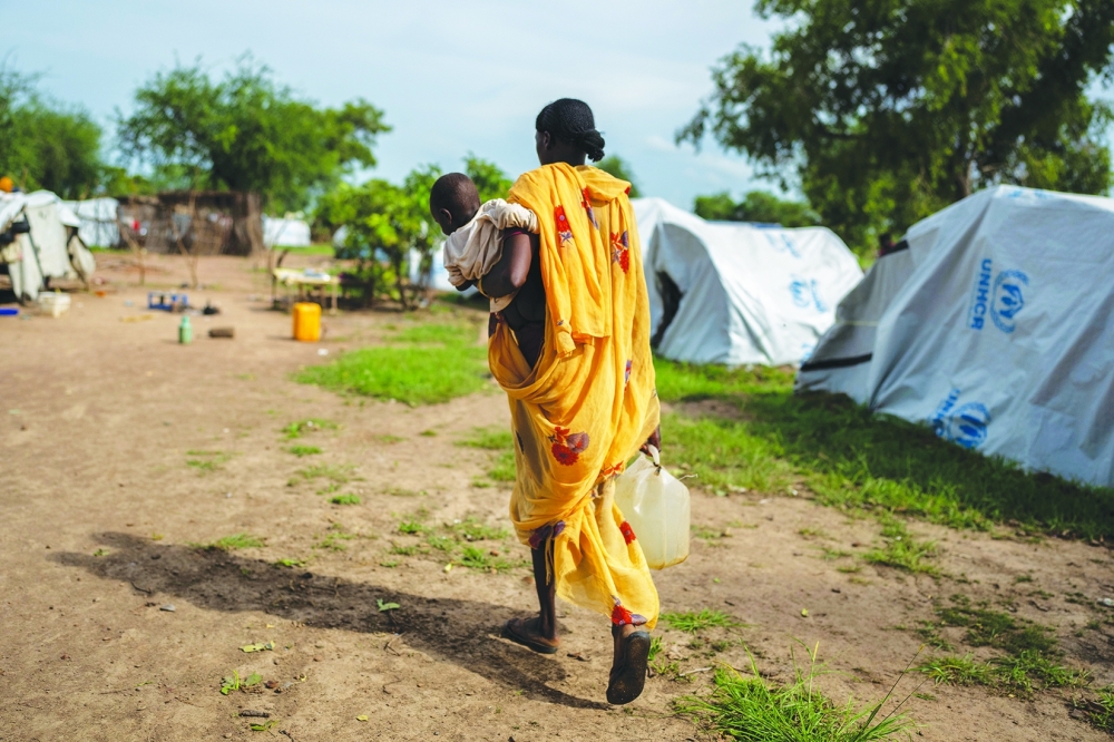 The Wedwil refugee settlement in Aweil town, South Sudan, which is home to almost 9,000 Sudanese refugees.
