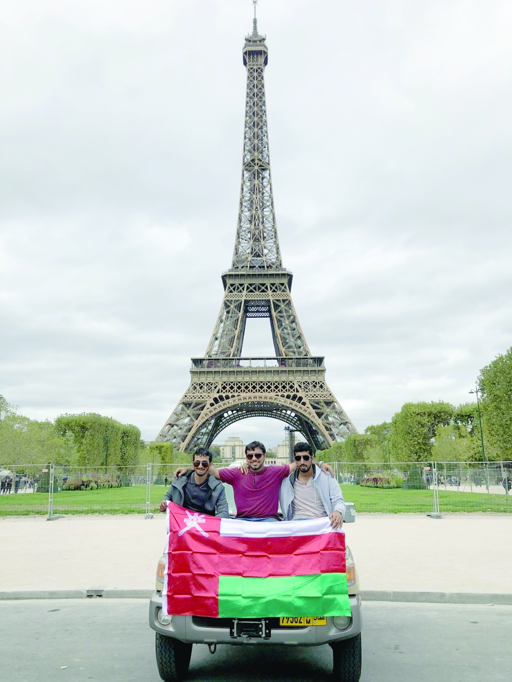 Moadh at the iconic Eiffel Tower