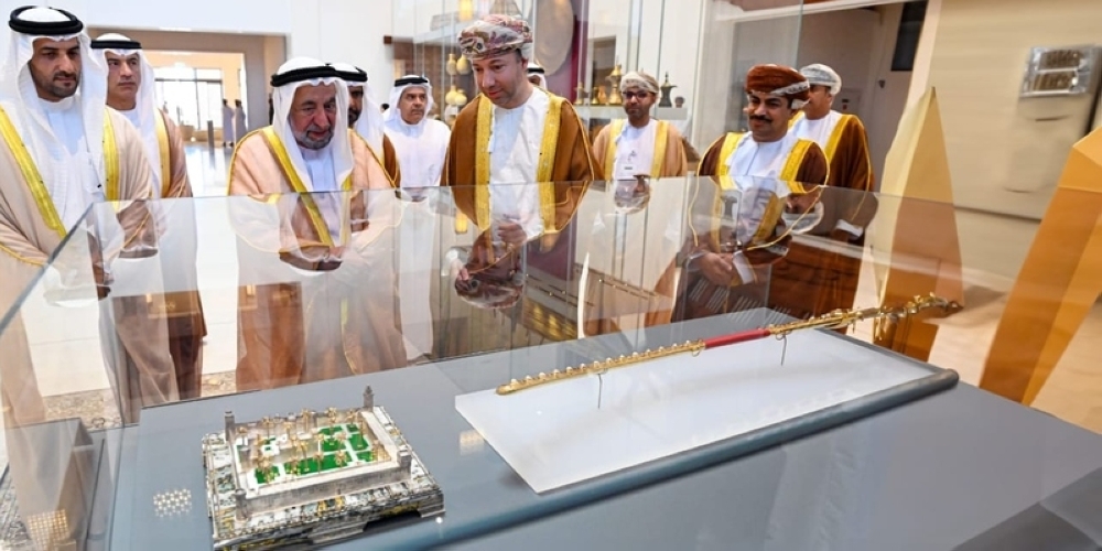 Sheikh Dr. Sultan bin Muhammad al Qasimi, Member of the Supreme Council of the United Arab Emirates and Ruler of the Emirate of Sharjah, visited the National Museum on Wednesday