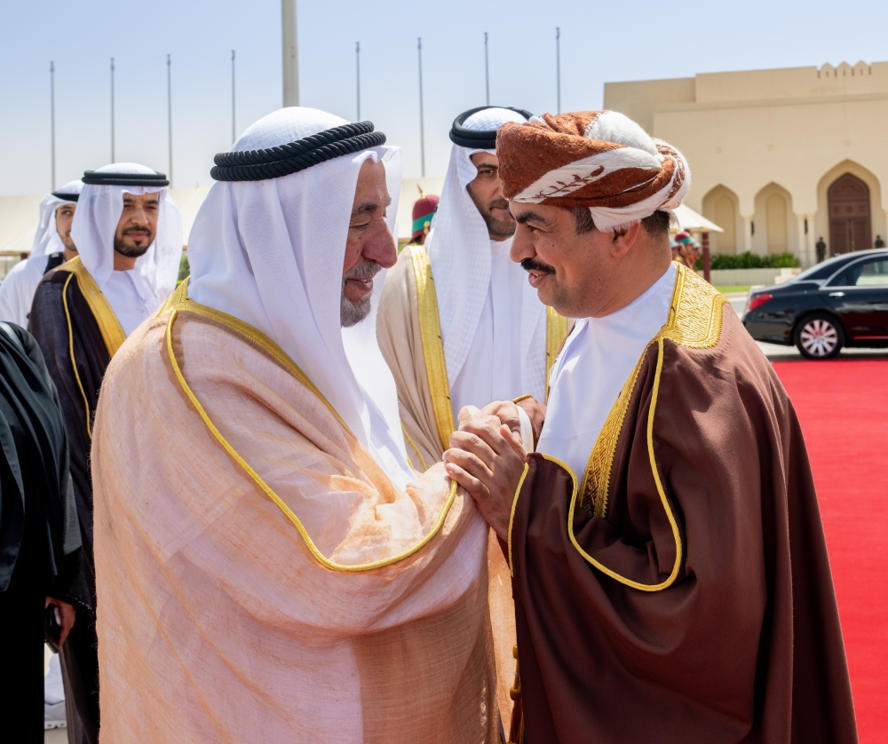 Dr Sultan bin Mohammad al Qasimi, Member of the Supreme Council in the United Arab Emirates (UAE) and Ruler of the Emirate of Sharjah, concludes his official visit to the Sultanate of Oman on Wednesday, during which he met with His Majesty the Sultan.