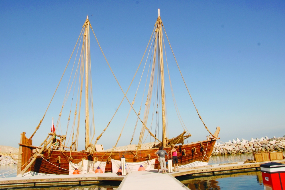 The dhow, which was built along the lines of a ninth-century shipwreck of an Arab sewn-plank boat excavated off the Indonesian island of Belitung, made its triumphant entry into Singapore in July 2010