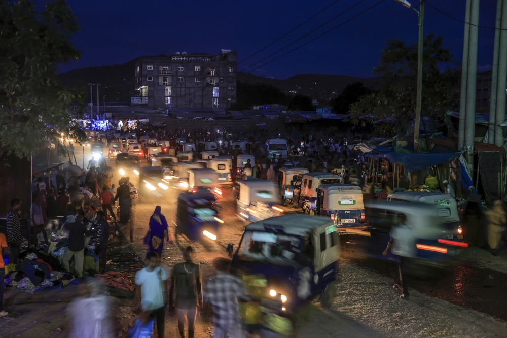 A busy street in Dire Dawa, Ethiopias second-largest city, on May 27, 2023. (Tiksa Negeri/The New York Times)
