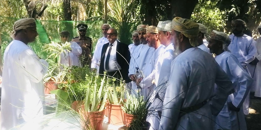 The WHO delegation while visiting Badaa Health Village