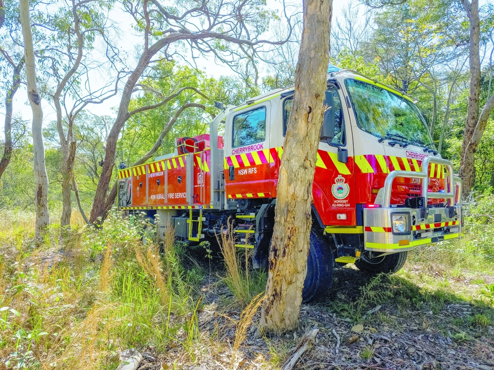 New South Wales Rural Fire Service firetruck is seen at a hazard reduction burn site in Sydney, Australia. — Reuters