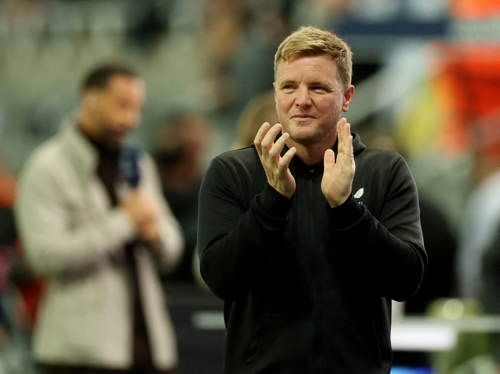 Soccer Football - Champions League - Group F - Newcastle United v Paris St Germain - St James' Park, Newcastle, Britain - October 4, 2023 Newcastle United manager Eddie Howe before the match Action Images via Reuters/Lee Smith
