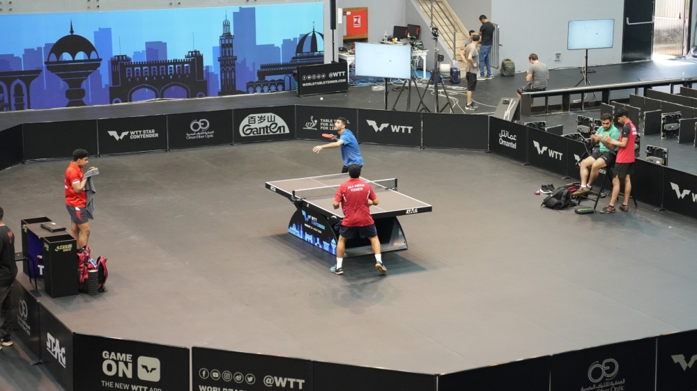 Oman palyers during the training session
