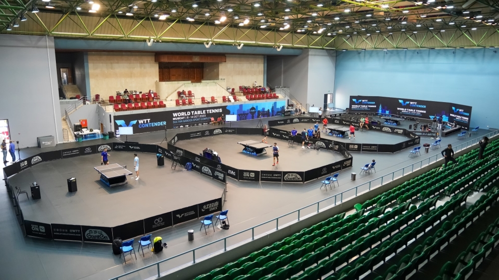 Competition hall for kick off the competition