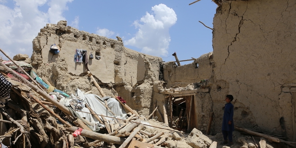 Aftermath of earthquake in Afghanistan