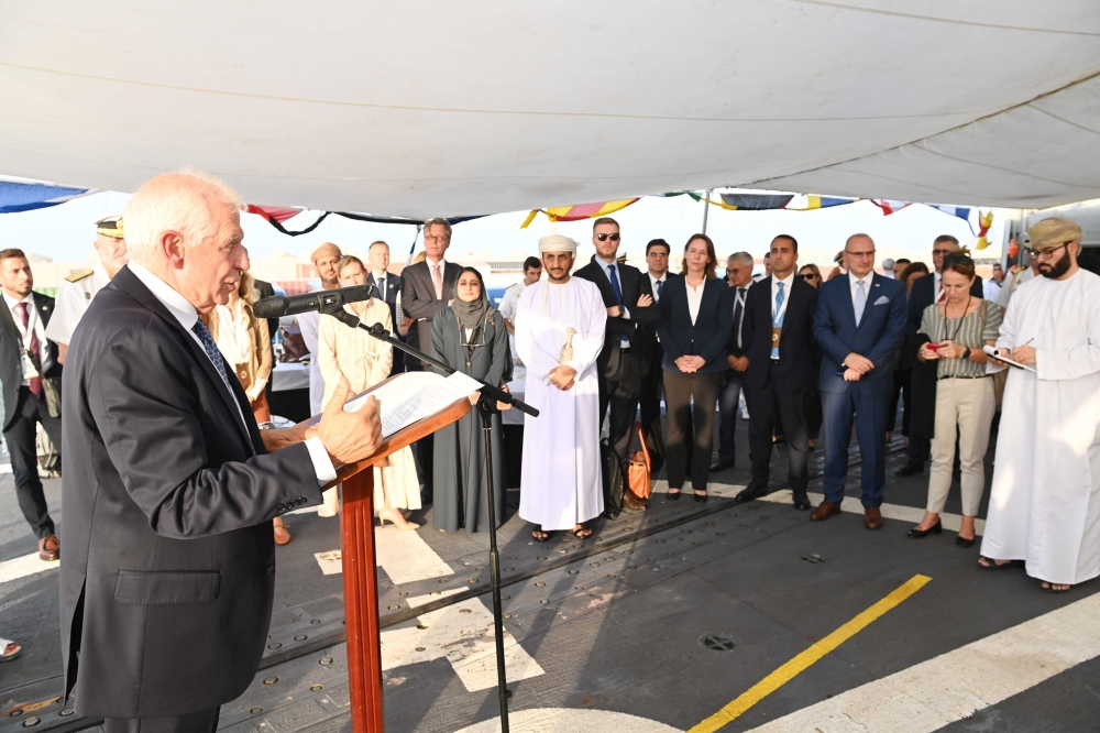 Josep Borrell, High Representative of the EU expressed his appreciation for the Sultanate of Oman’s continuous support to Mission Atlanta