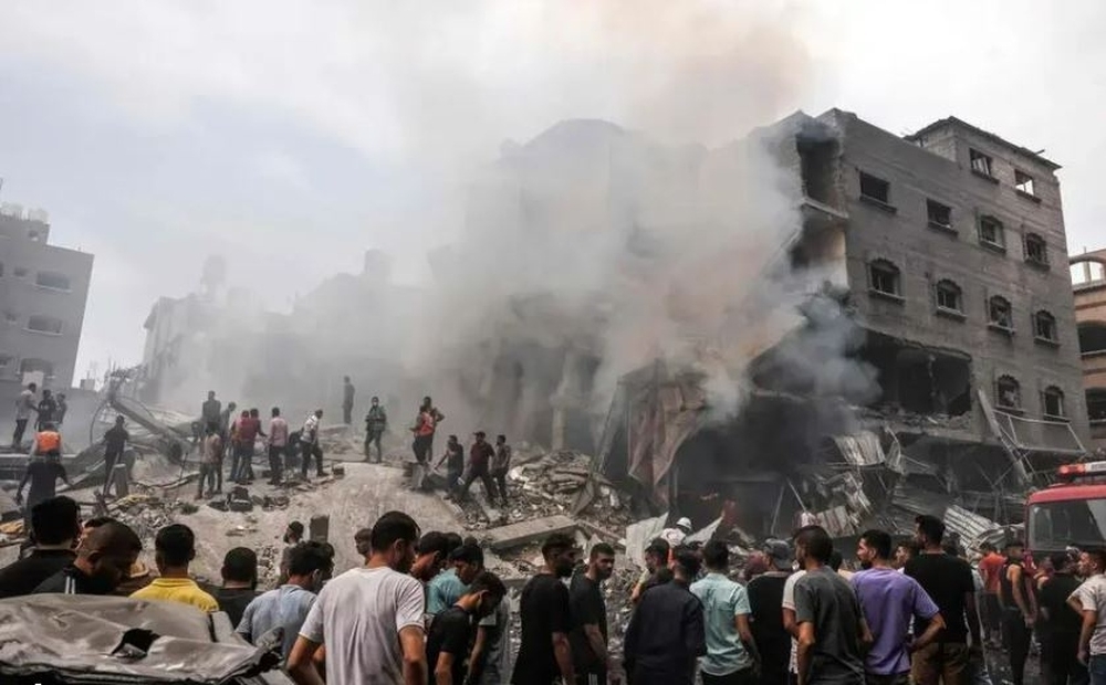 Over 123,000 people have been displaced in the Gaza Strip considering the persistent Israeli aggression on the Gaza Strip for the third day