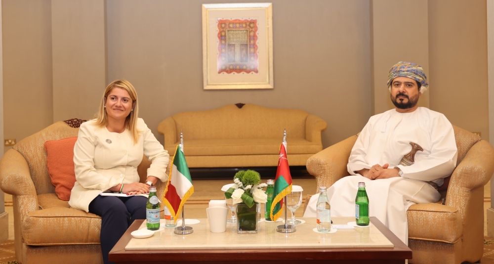 Qais Mohammed al Yousef, Minister of Commerce, Industry and Investment Promotion, met Maria Tripodi, Undersecretary of State to the Ministry of Foreign Affairs and International Cooperation of Italy