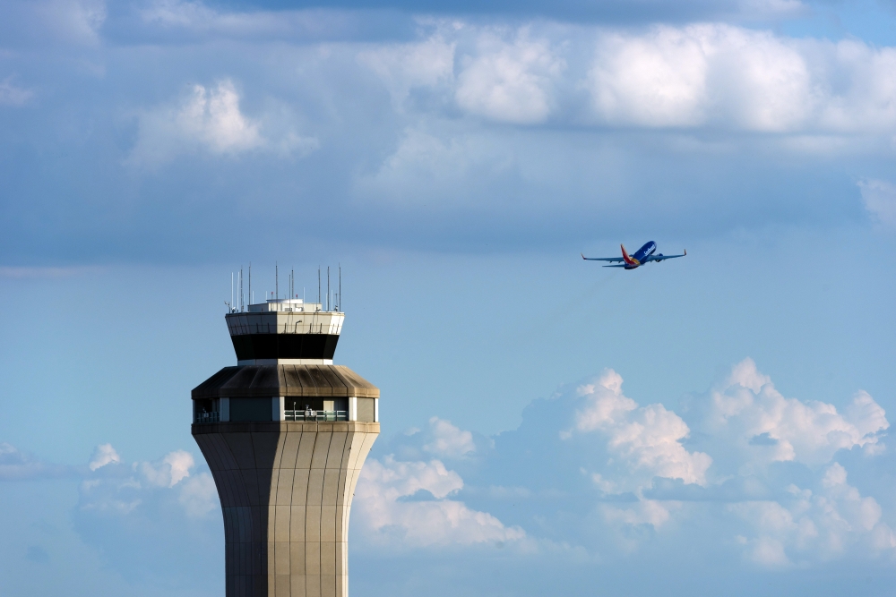 A Southwest Airlines flight departs Austin-Bergstrom International Airport in Austin, Texas, on Oct. 4, 2023. (Carter Johnston/The New York Times)