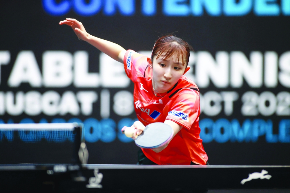 Hina HAYATA in action at Women's Singles - Final