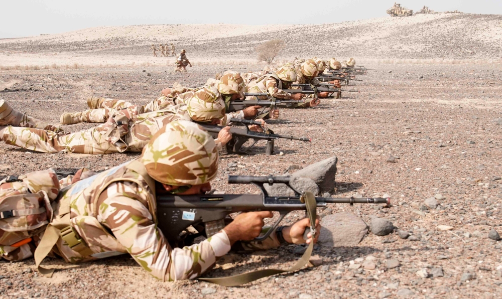 The practical demonstration of a tactical exercise codenamed “Shams 33” for officer candidates, as well as a limited service course and a university officers’ course