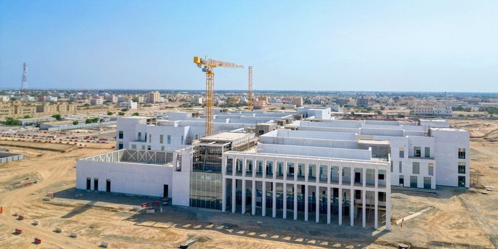 Al Suwaiq Hospital’s construction structure completed