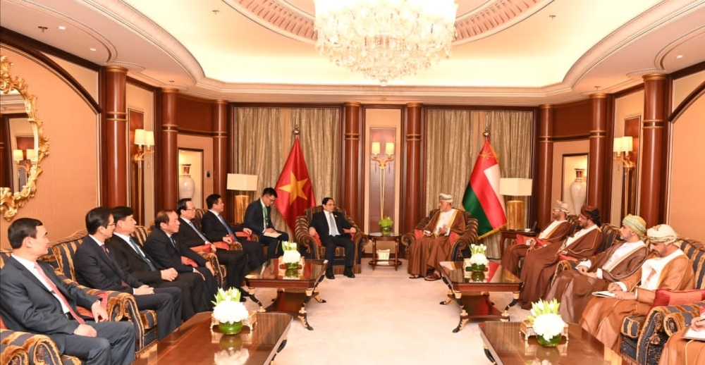 HH Sayyid Shihab bin Tarik al Said, Deputy Prime Minister for Defence Affairs held a meeting on the sidelines of the GCC-ASEAN Summit on Friday with Phạm Minh Chính, Prime Minister of the Socialist Republic of Vietnam