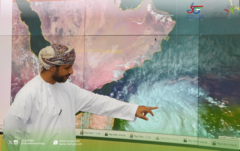 An official shows the progress of Tej.