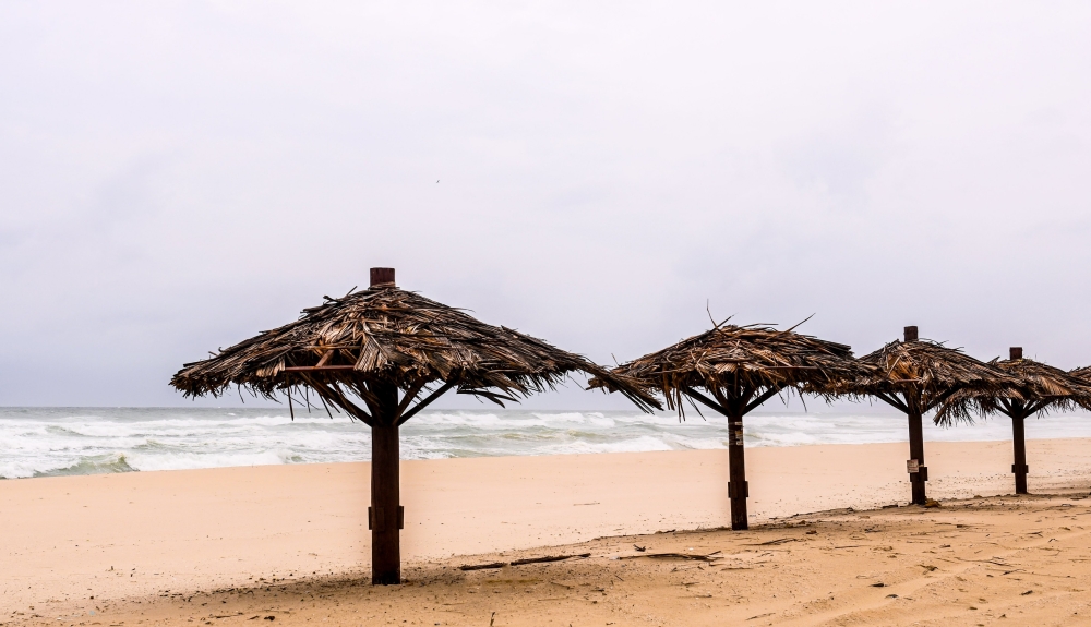 A view of the ground situation at Al Dharez Beach 
