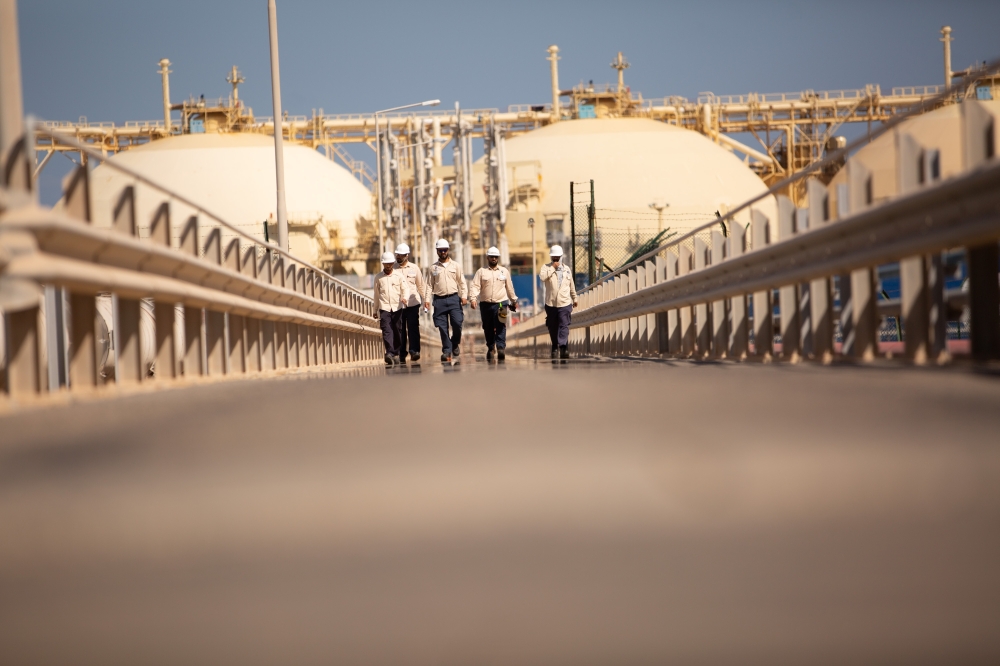 View of Oman LNG’s complex in Qalhat.