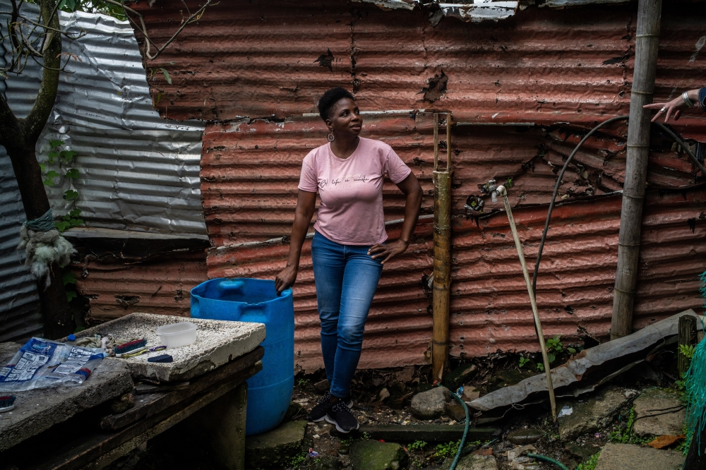 Delia Banguera, a social leader who works with the World Mosquito Program, which helps to protect communities around the world from mosquito-borne diseases, in Cali, Colombia, Jan. 17, 2023. (Federico Rios/The New York Times)