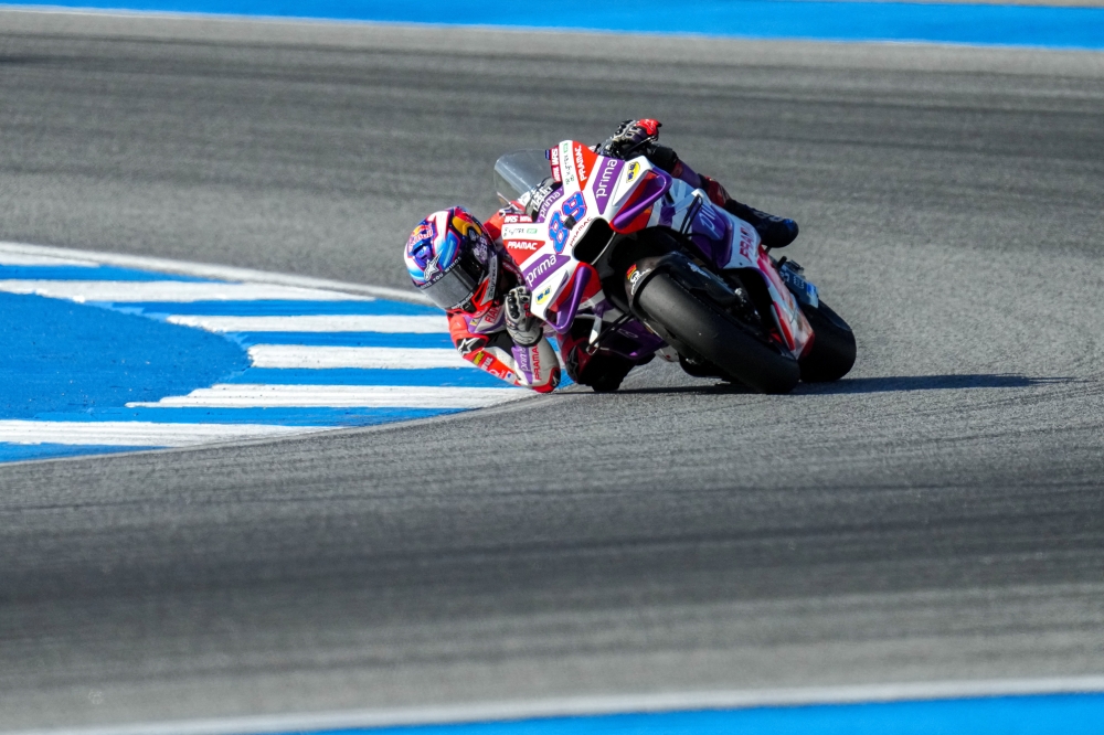 MotoGP - Thailand Grand Prix - Chang International Circuit, Buriram, Thailand - October 27, 2023 Prima Pramac Racing's Jorge Martin in action during practice. REUTERS/Athit Perawongmetha
