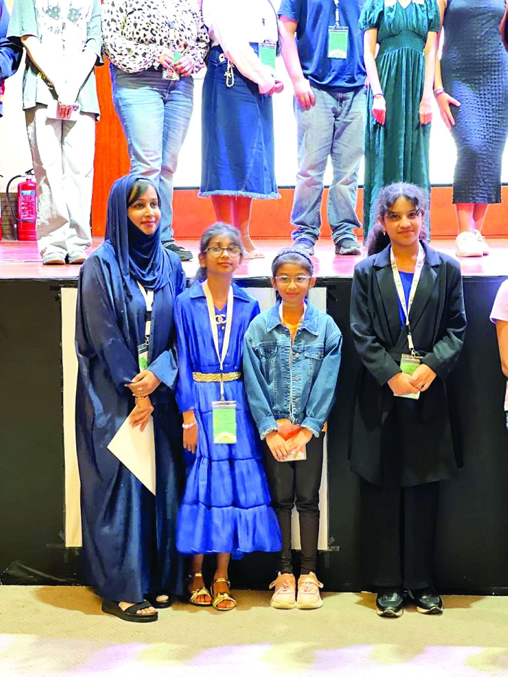 Dr Hafsa Banu with students from Oman