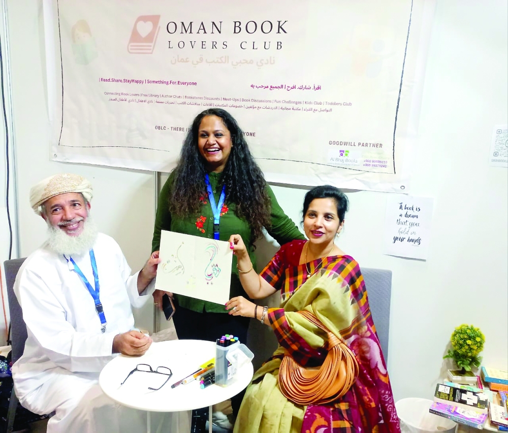 Mohammad Al Rawahi with Divya Narang and OBLC founder Anisha Bansal