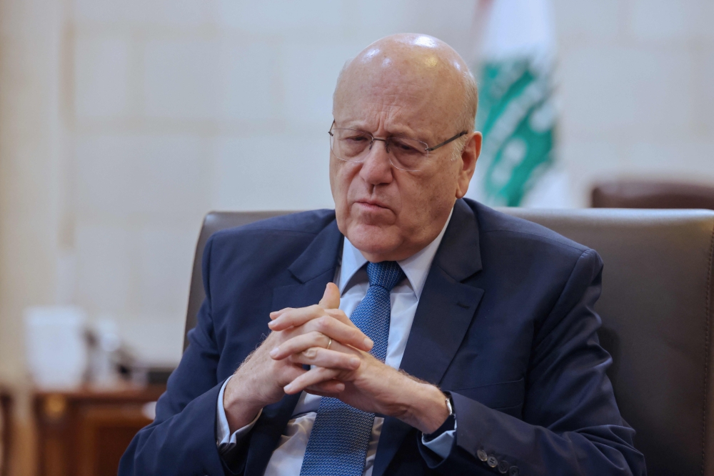 Lebanon's caretaker PM Najib Mikati. 