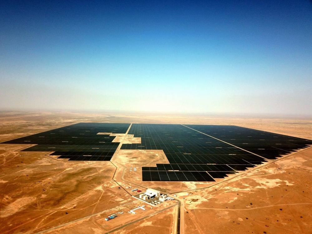View of Ibri II Solar IPP, located in Al Dhahirah Governorate