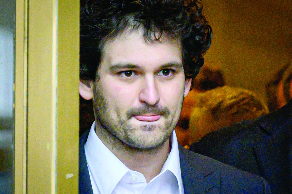 FTX founder Sam Bankman-Fried leaves the courthouse following his arraignment in New York City on December 22, 2022.  