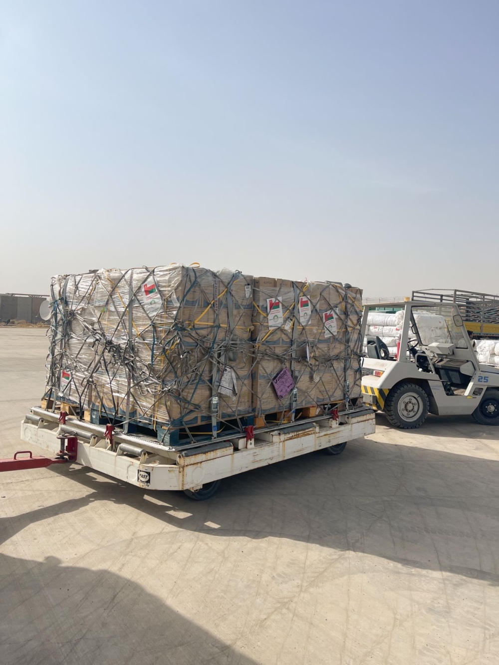 Over 80 tonnes of aid were sent to Afghanistan recently by OCO