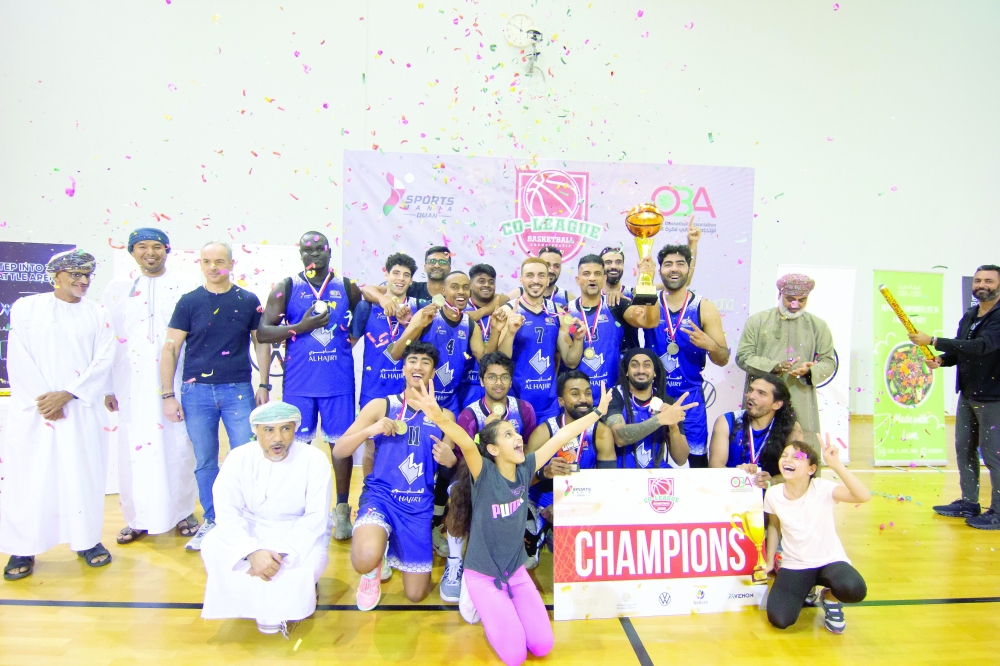 The Al Hajri Team celebrating after won the title 