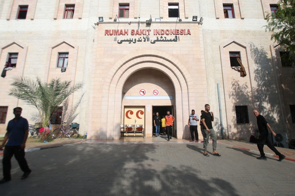 A picture shows the Rumah Sakit Indonesia hospital in Gaza City. — AFP file photo
