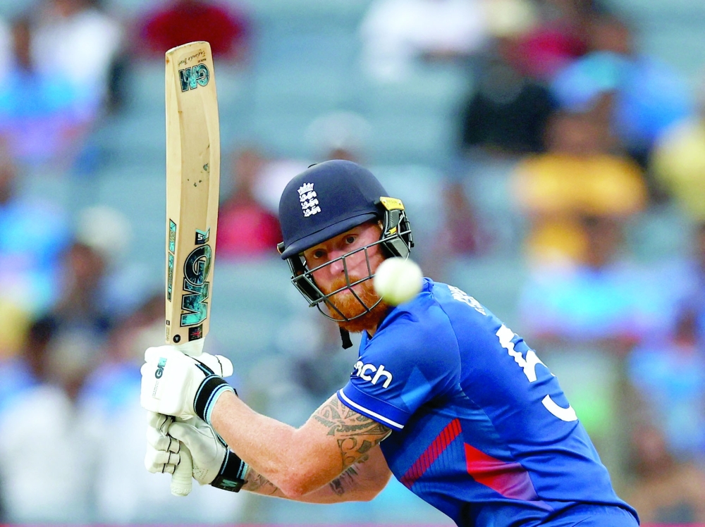 England's Ben Stokes in action at Maharashtra Cricket Association Stadium. -- REUTERS