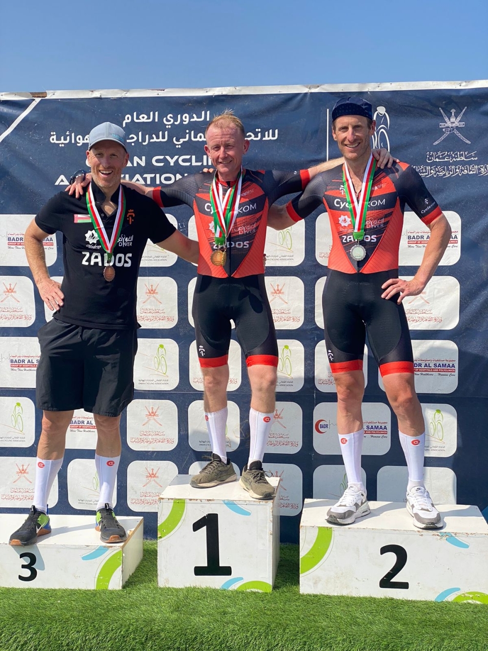 OCA League Race 3 Masters podium.