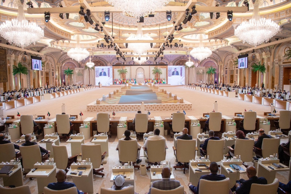 General view of heads of states attending Organisation of Islamic Cooperation (OIC) summit in Riyadh, Saudi Arabia. — Reuters 