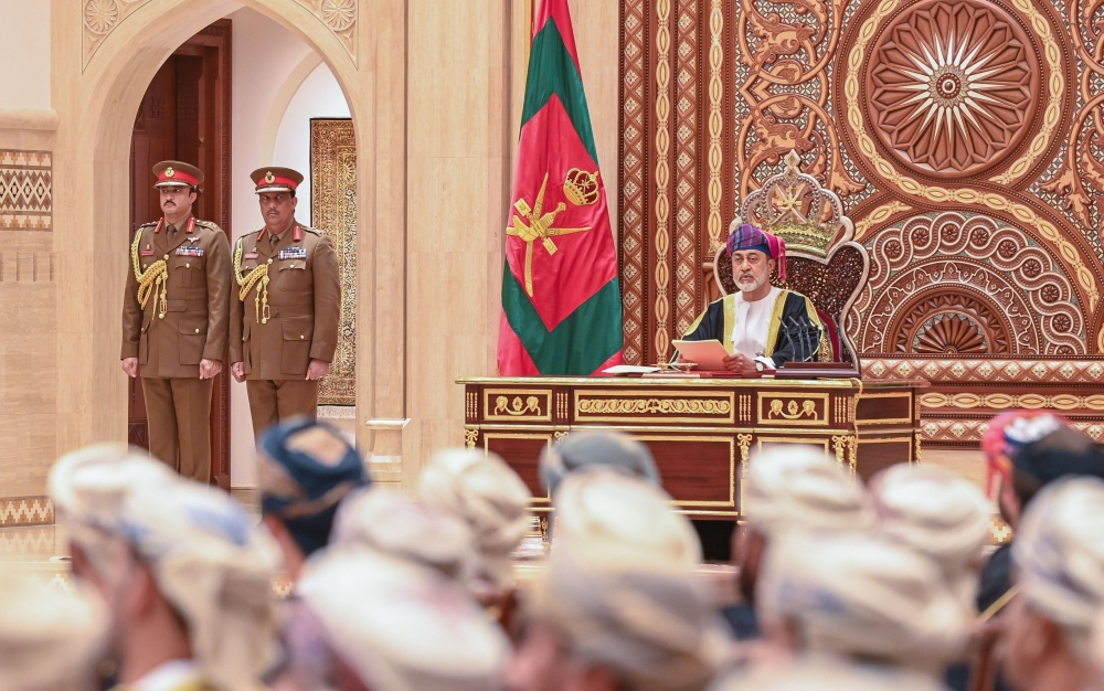 His Majesty Sultan Haitham bin Tarik presided over the Council of Oman's 8th term’s first annual session 