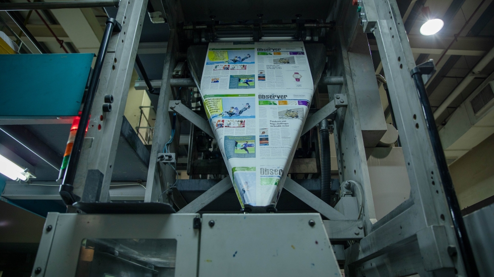 Oman Observer on print 