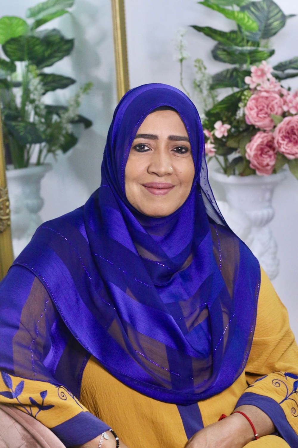 Omani Jokha al Farsi, the president of the Ihsaan Association