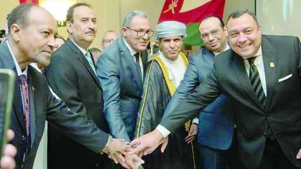 Dr Hilal bin Abdullah al Sinani, Ambassador of Oman to Tunisia held a reception on the occasion of the 53rd National Day at the Sheraton Hotel in Tunis on Tuesday 