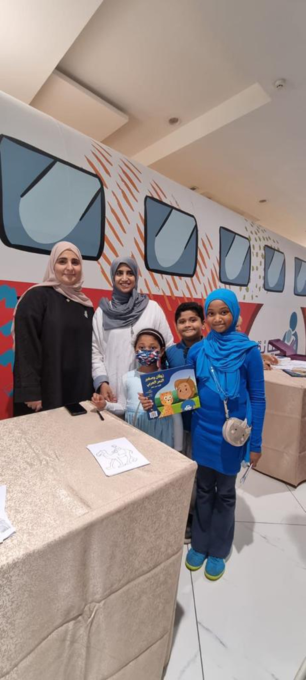 Nermeen Kazoun and Maythaa Al Mandhari at the event